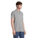 PULSE Poloshirt Unisex Grau – Seitenansicht