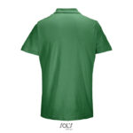 PULSE Poloshirt Unisex Grün – Rückansicht