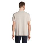 PULSE Poloshirt Unisex Grau – Rückansicht