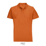 PULSE Poloshirt Unisex Orange – Vorderansicht