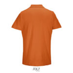 PULSE Poloshirt Unisex Orange – Rückansicht
