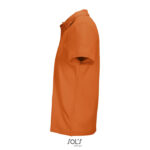 PULSE Poloshirt Unisex Orange – Seitenansicht