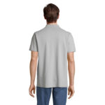 PULSE Poloshirt Unisex Grau – Rückansicht
