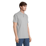 PULSE Poloshirt Unisex Grau – Seitenansicht