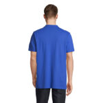 PULSE Poloshirt Unisex Blau – Rückansicht