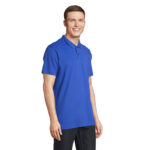 PULSE Poloshirt Unisex Blau – Seitenansicht
