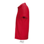 PULSE Poloshirt Unisex Rot – Seitenansicht