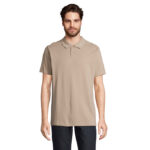 PULSE Poloshirt Unisex Braun – Vorderansicht