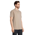 PULSE Poloshirt Unisex Braun – Seitenansicht