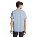 PULSE Poloshirt Unisex Blau – Rückansicht