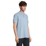 PULSE Poloshirt Unisex Blau – Seitenansicht
