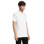 PULSE Poloshirt Unisex White – Seitenansicht