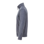 NITRO Fleecejacke mit Reißverschluss Grau – Seitenansicht
