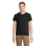REGENT V-Ausschnitt-T-Shirt Schwarz – Vorderansicht