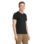 REGENT V-Ausschnitt-T-Shirt Schwarz – Seitenansicht