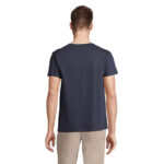 REGENT V-Ausschnitt-T-Shirt Blau – Rückansicht