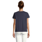 REGENT V-Ausschnitt-T-Shirt Damen Blau – Rückansicht