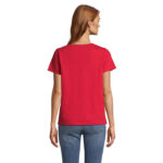 REGENT V-Ausschnitt-T-Shirt Damen Rot – Rückansicht