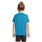 SPRINT Sport-T-Shirt Kinder Blau – Rückansicht