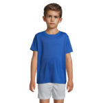 SPRINT Sport-T-Shirt Kinder Blau – Vorderansicht