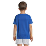 SPRINT Sport-T-Shirt Kinder Blau – Rückansicht