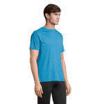 VORTEX Raglan-T-Shirt Blau – Seitenansicht