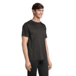 VORTEX Raglan-T-Shirt Schwarz – Seitenansicht