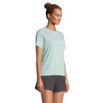 VORTEX Raglan-T-Shirt Damen Blau – Seitenansicht