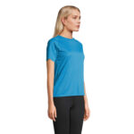 VORTEX Raglan-T-Shirt Damen Blau – Seitenansicht