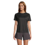 VORTEX Raglan-T-Shirt Damen Schwarz – Vorderansicht