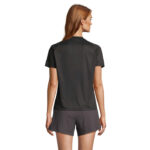 VORTEX Raglan-T-Shirt Damen Schwarz – Rückansicht