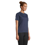 VORTEX Raglan-T-Shirt Damen Blau – Seitenansicht