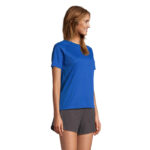 VORTEX Raglan-T-Shirt Damen Blau – Seitenansicht