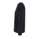 LEGACY Langarm-T-Shirt 220 g/m² Schwarz – Seitenansicht