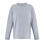 LEGACY Langarm-T-Shirt 220 g/m² Grau – Vorderansicht