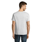VICTORY V-Ausschnitt-T-Shirt Herren 150 g/m² Grau – Rückansicht
