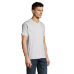 VICTORY V-Ausschnitt-T-Shirt Herren 150 g/m² Grau – Seitenansicht