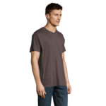 VICTORY V-Ausschnitt-T-Shirt Herren 150 g/m² Grau – Seitenansicht