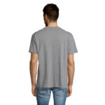 VICTORY V-Ausschnitt-T-Shirt Herren 150 g/m² Grau – Rückansicht