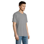 VICTORY V-Ausschnitt-T-Shirt Herren 150 g/m² Grau – Seitenansicht