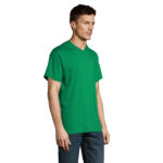 VICTORY V-Ausschnitt-T-Shirt Herren 150 g/m² Grün – Seitenansicht