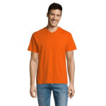 VICTORY V-Ausschnitt-T-Shirt Herren 150 g/m² Orange – Vorderansicht