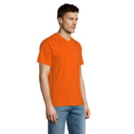 VICTORY V-Ausschnitt-T-Shirt Herren 150 g/m² Orange – Seitenansicht