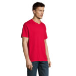 VICTORY V-Ausschnitt-T-Shirt Herren 150 g/m² Rot – Seitenansicht
