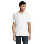 VICTORY V-Ausschnitt-T-Shirt Herren 150 g/m² White – Vorderansicht