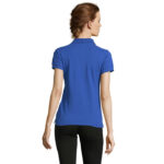 PEOPLE Poloshirt Damen 210 g/m² Blau – Rückansicht