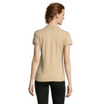 PEOPLE Poloshirt Damen 210 g/m² Braun – Rückansicht