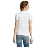 PEOPLE Poloshirt Damen 210 g/m² White – Rückansicht