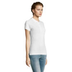 PEOPLE Poloshirt Damen 210 g/m² White – Seitenansicht
