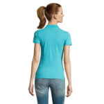 PASSION Poloshirt Damen 170 g/m² Blau – Rückansicht